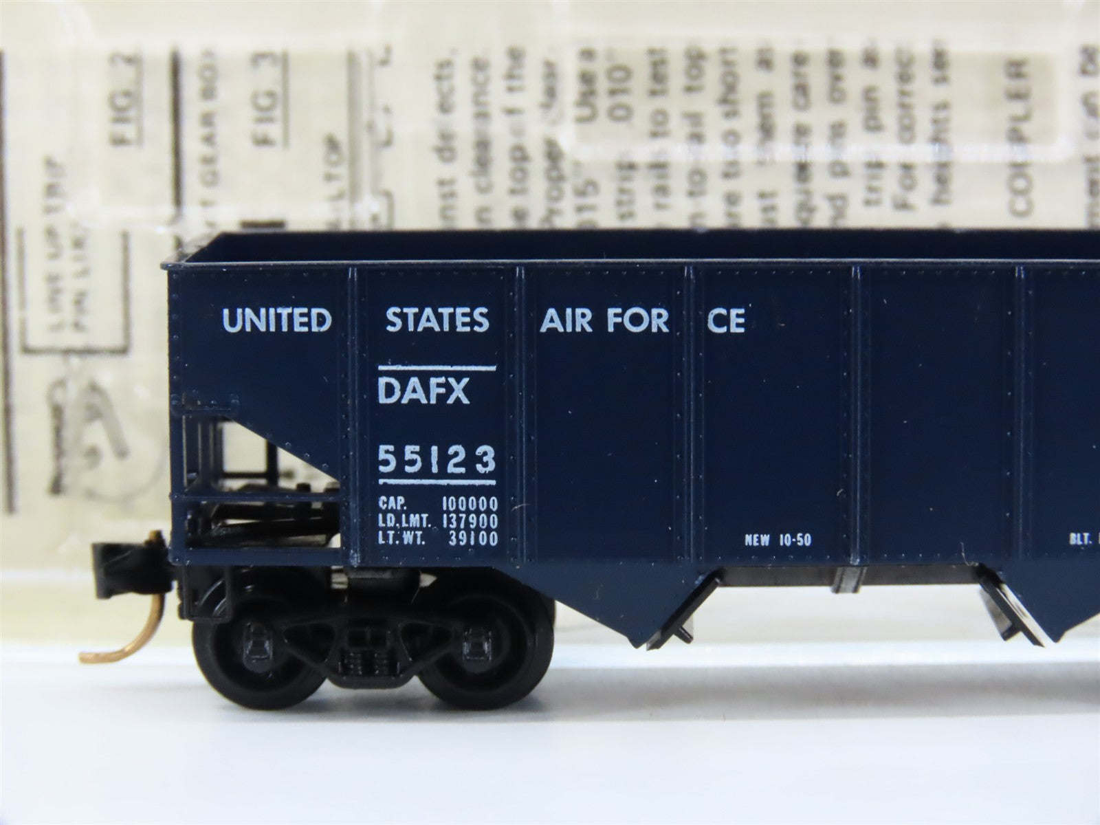 N Scale Micro-Trains 56120 DAFX United States Air Force 33' 2-Bay Hopper RTR