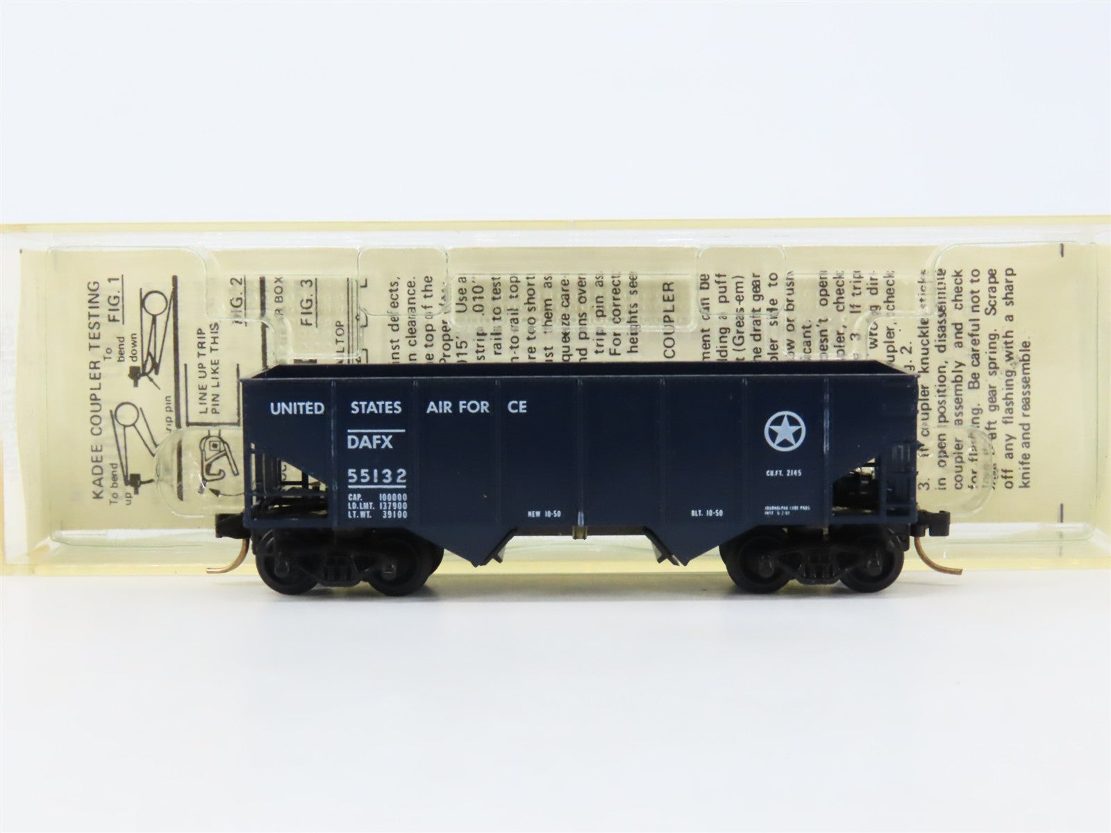 N Scale Micro-Trains 56120 DAFX United States Air Force 33' 2-Bay Hopper RTR