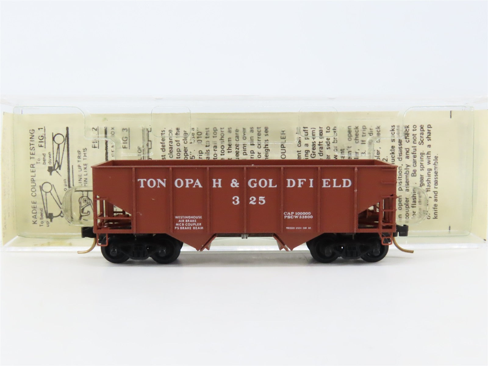 N Scale Kadee Micro-Trains MTL 56100 T&G Tonopah & Goldfield 2-Bay Hopper #325