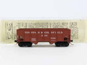 N Scale Kadee Micro-Trains MTL 56100 T&G Tonopah & Goldfield 2-Bay Hopper #325