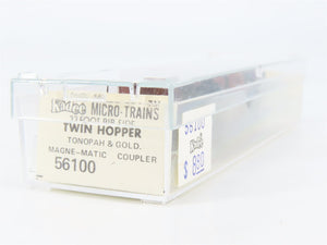 N Scale Kadee Micro-Trains MTL 56100 T&G Tonopah & Goldfield 2-Bay Hopper #325