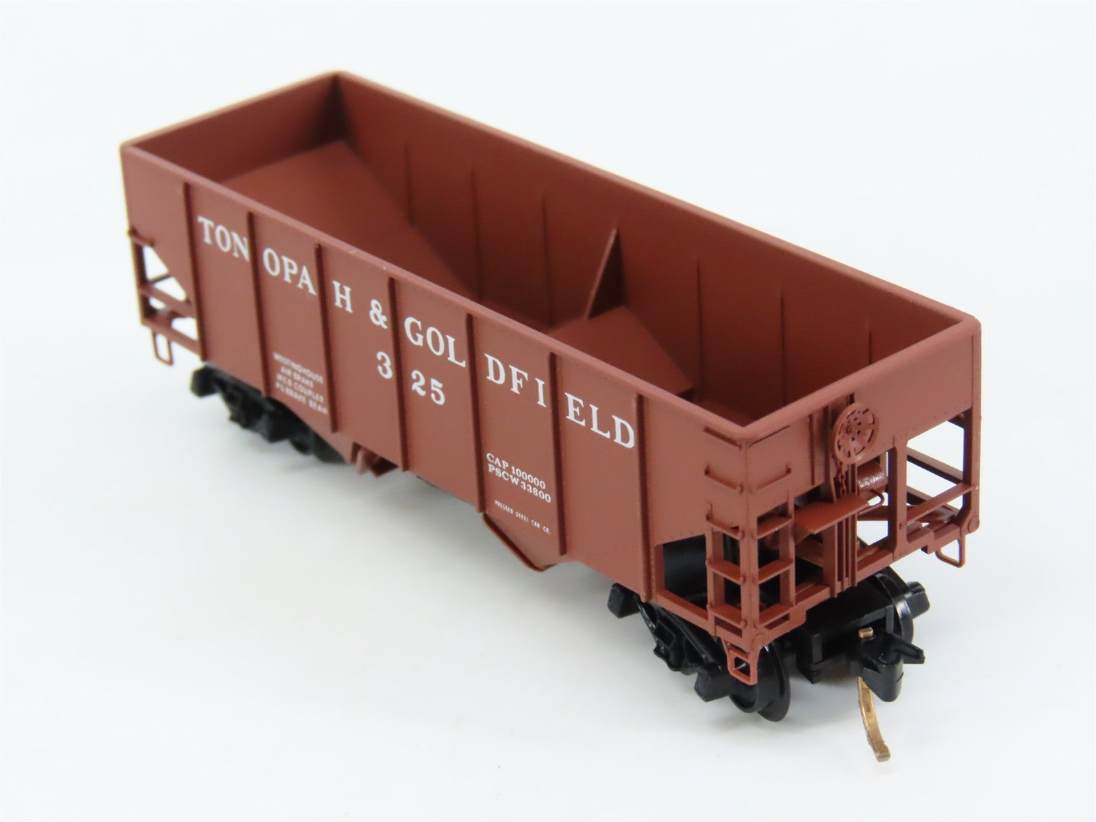 N Scale Micro-Trains 56100 T&G Tonopah & Goldfield 33' 2-Bay Hopper 325 RTR