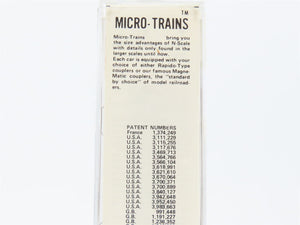 N Scale Micro-Trains 56100 T&G Tonopah & Goldfield 33' 2-Bay Hopper 325 RTR