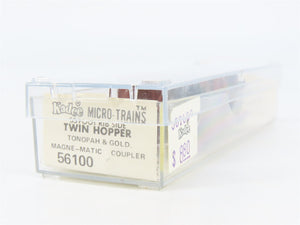 N Scale Micro-Trains 56100 T&G Tonopah & Goldfield 33' 2-Bay Hopper 325 RTR