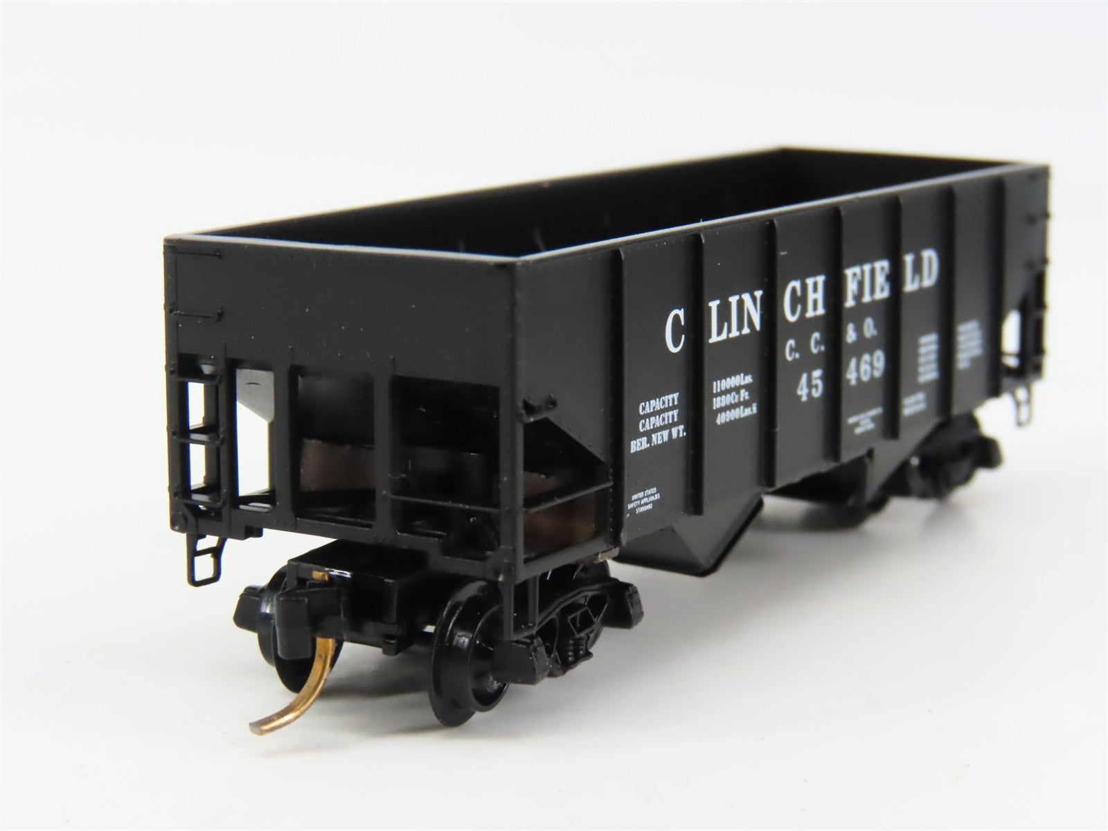 N Scale Micro-Trains 56190 CC&O Clinchfield 33' 2-Bay Hopper 45469 RTR