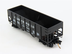 N Scale Micro-Trains 56190 CC&O Clinchfield 33' 2-Bay Hopper 45469 RTR