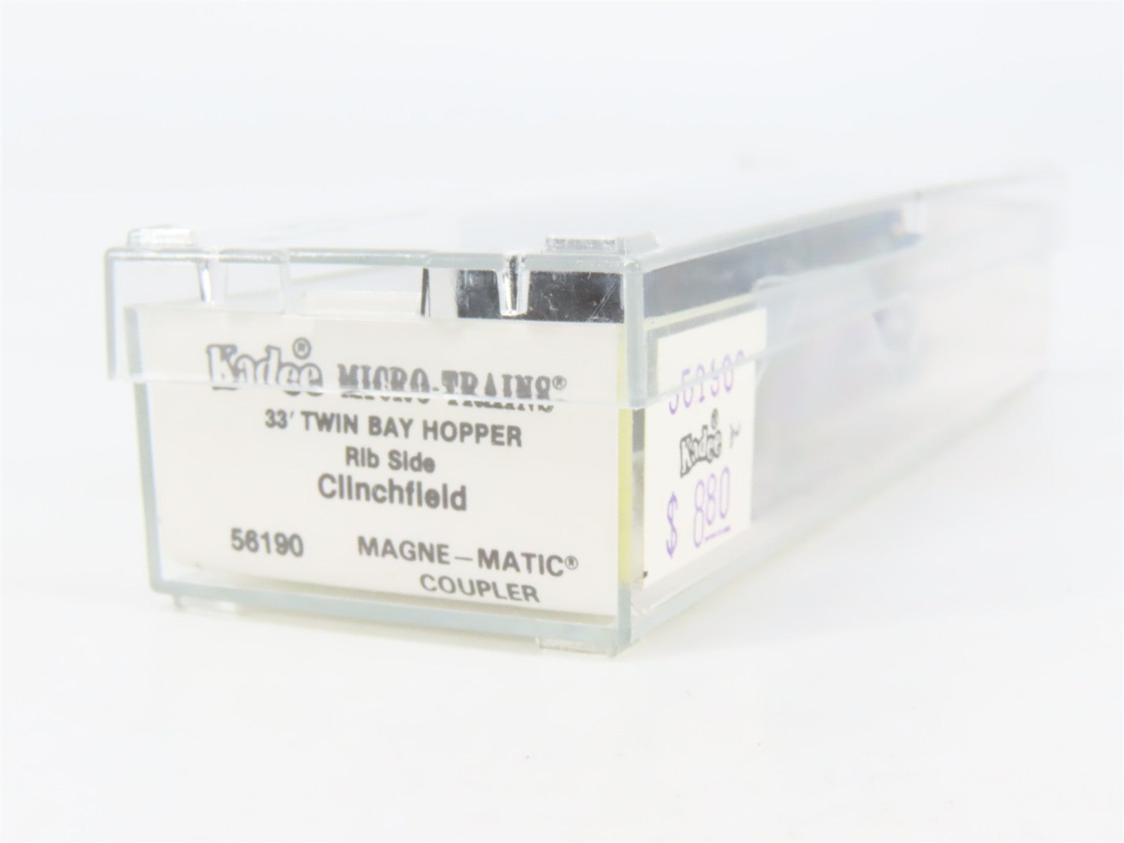 N Scale Micro-Trains 56190 CC&O Clinchfield 33' 2-Bay Hopper 45469 RTR