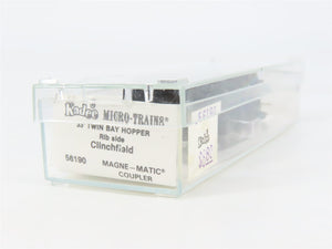 N Scale Micro-Trains 56190 CCO Clinchfield 33' 2-Bay Hopper 45469 RTR