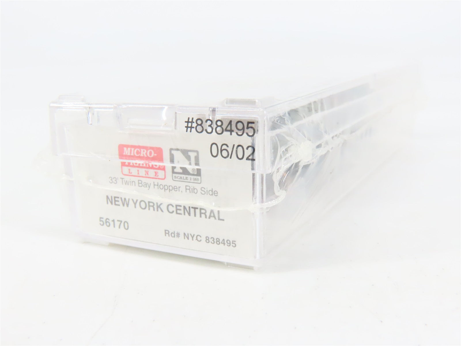 N Scale Micro-Trains 56170 NYC New York Central 33' 2-Bay Hopper 838495 RTR
