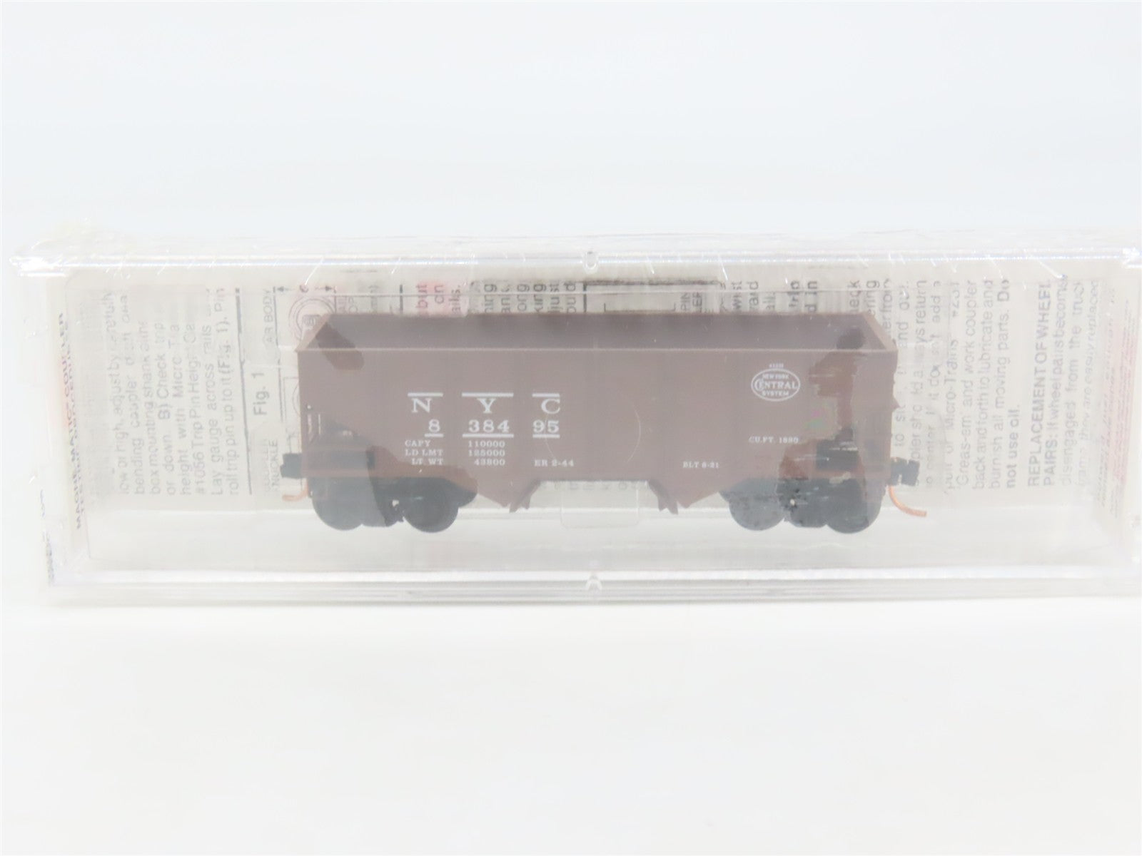 N Scale Micro-Trains 56170 NYC New York Central 33' Twin Bay Hopper 838495 RTR