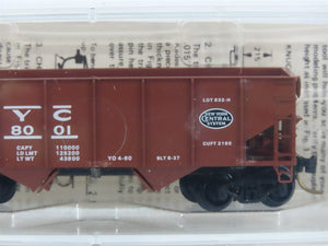 N Scale Micro-Trains 56170 NYC New York Central 33' 2-Bay Hopper 868001 RTR