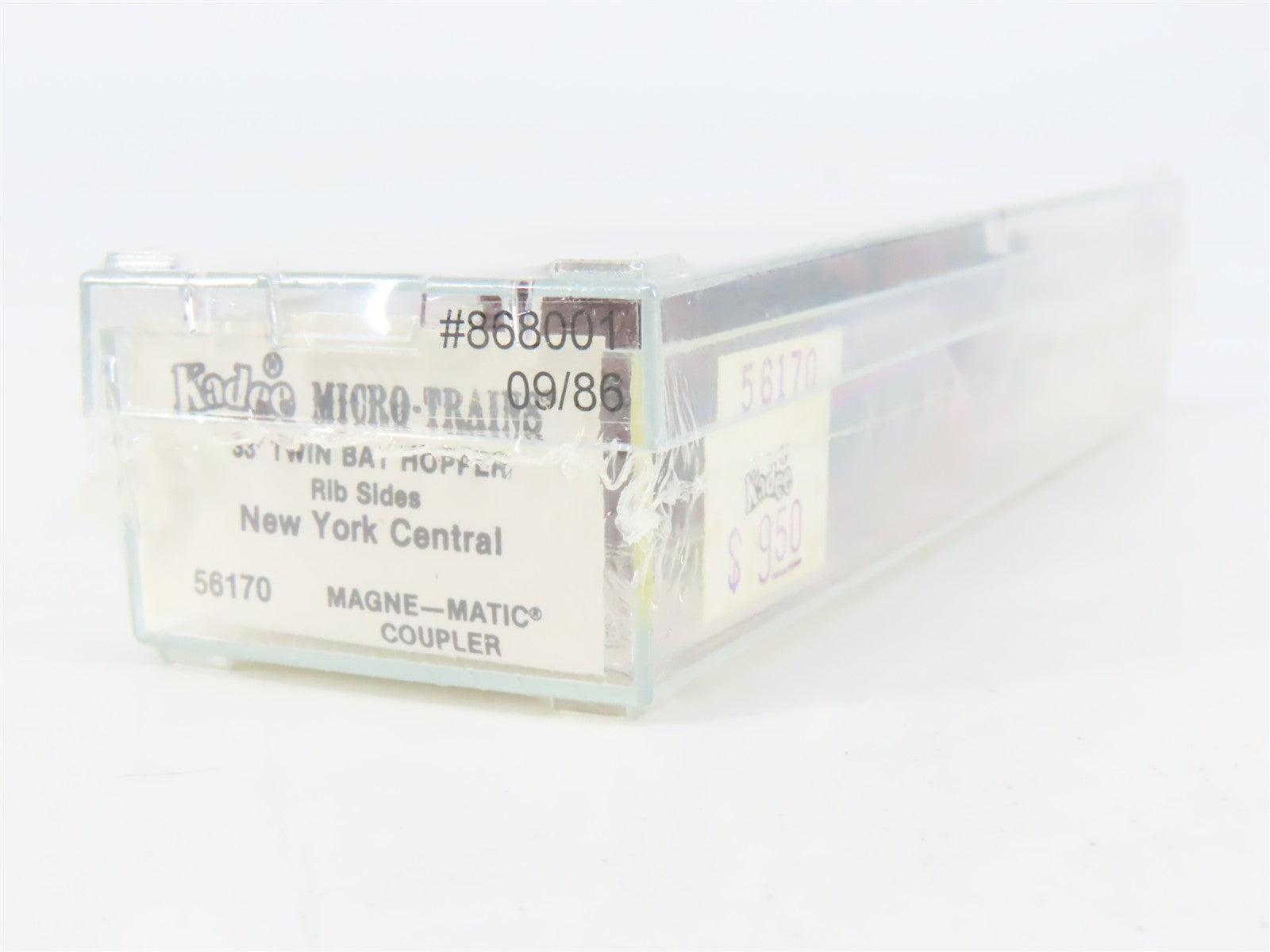 N Scale Micro-Trains 56170 NYC New York Central 33' 2-Bay Hopper 868001 RTR