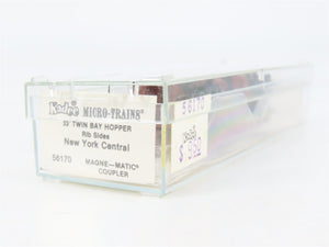 N Scale Micro-Trains 56170 NYC New York Central 33' 2-Bay Hopper 868001 RTR