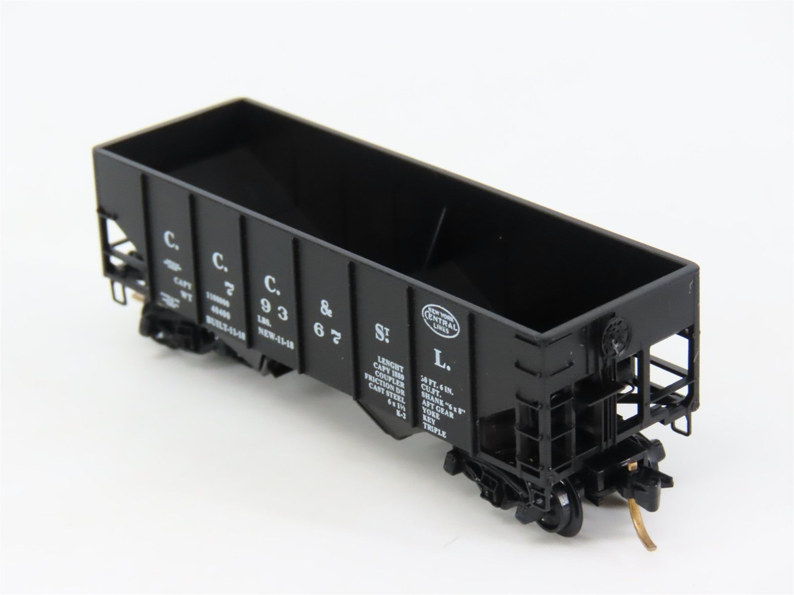 N Kadee Micro-Trains MTL 56160 CCC&StL New York Central 2-Bay Hopper 79367 RTR