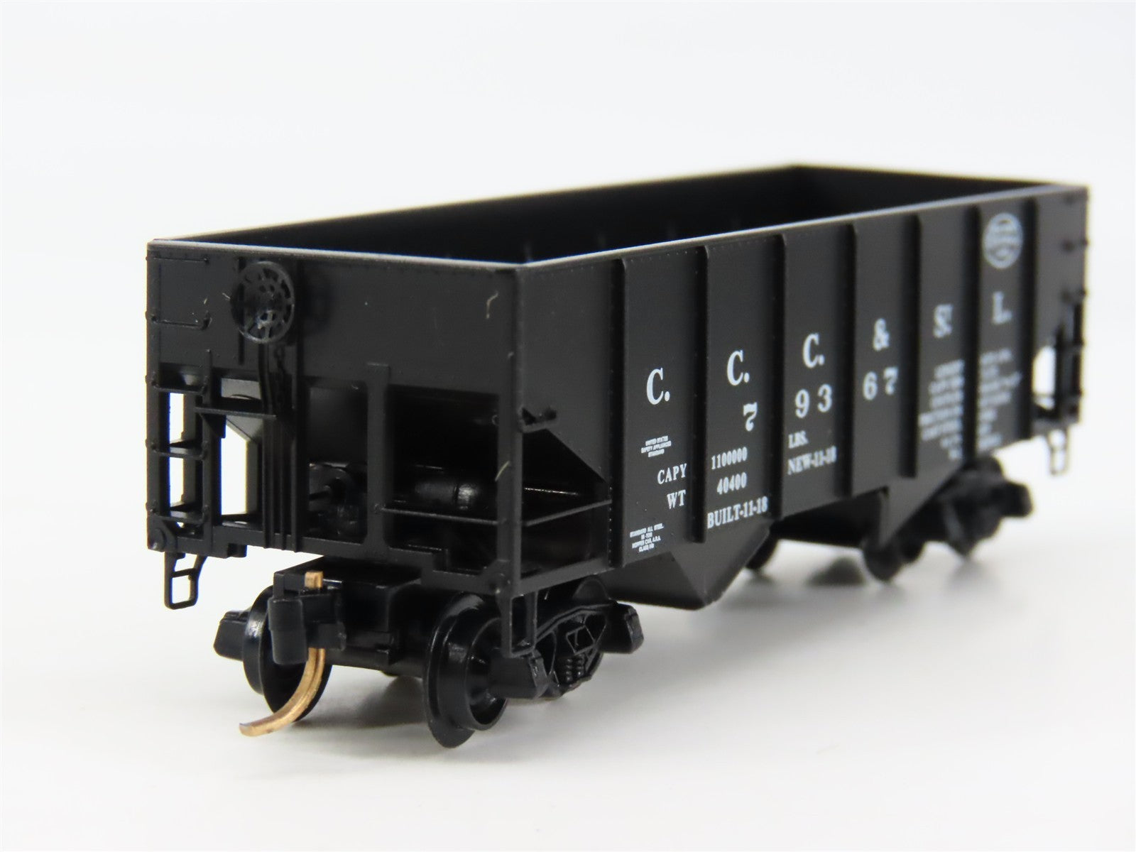 N Kadee Micro-Trains MTL 56160 CCC&StL New York Central 2-Bay Hopper 79367 RTR