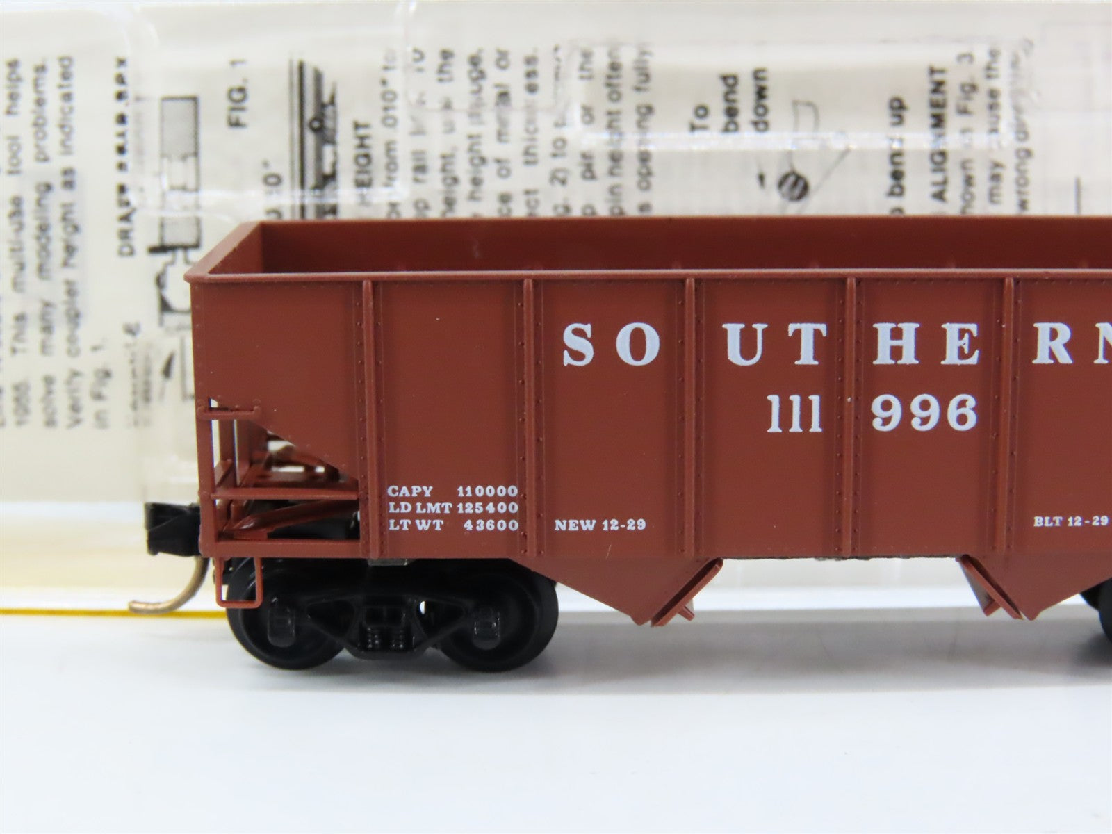 N Scale Micro-Trains 56150 SOU Southern 33' 2-Bay Hopper 111996 RTR