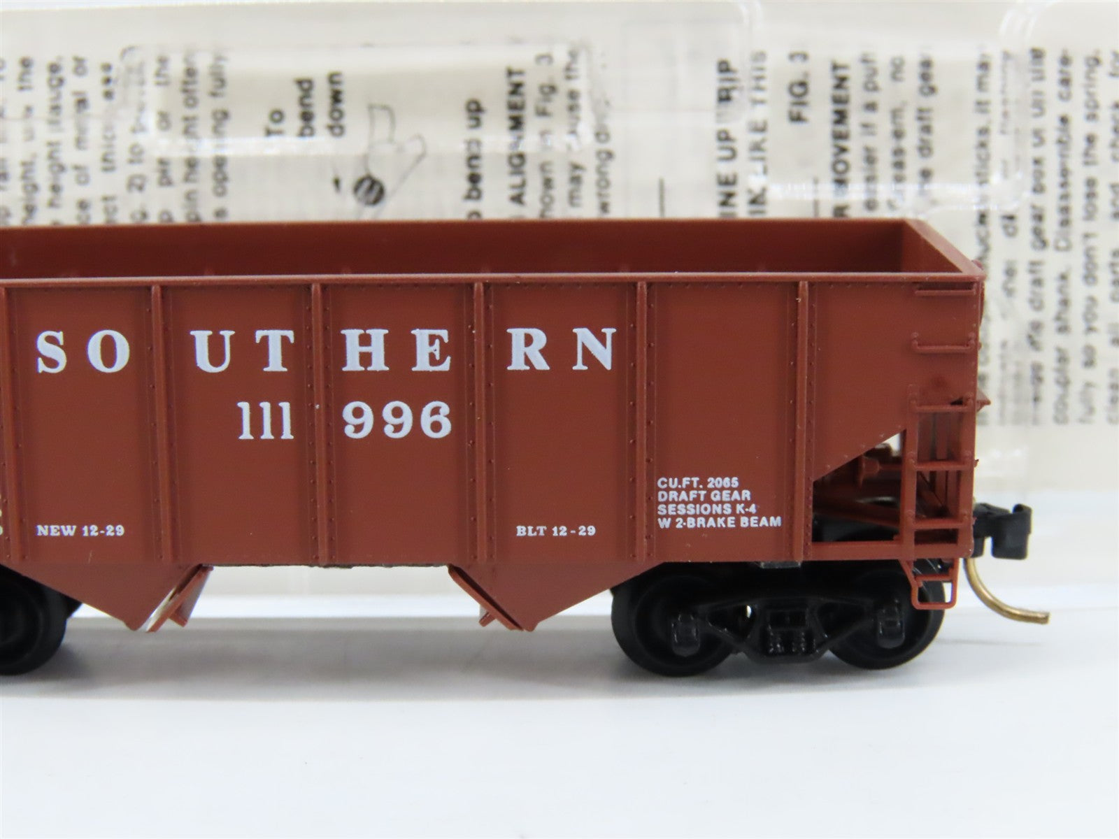 N Scale Micro-Trains 56150 SOU Southern 33' 2-Bay Hopper 111996 RTR