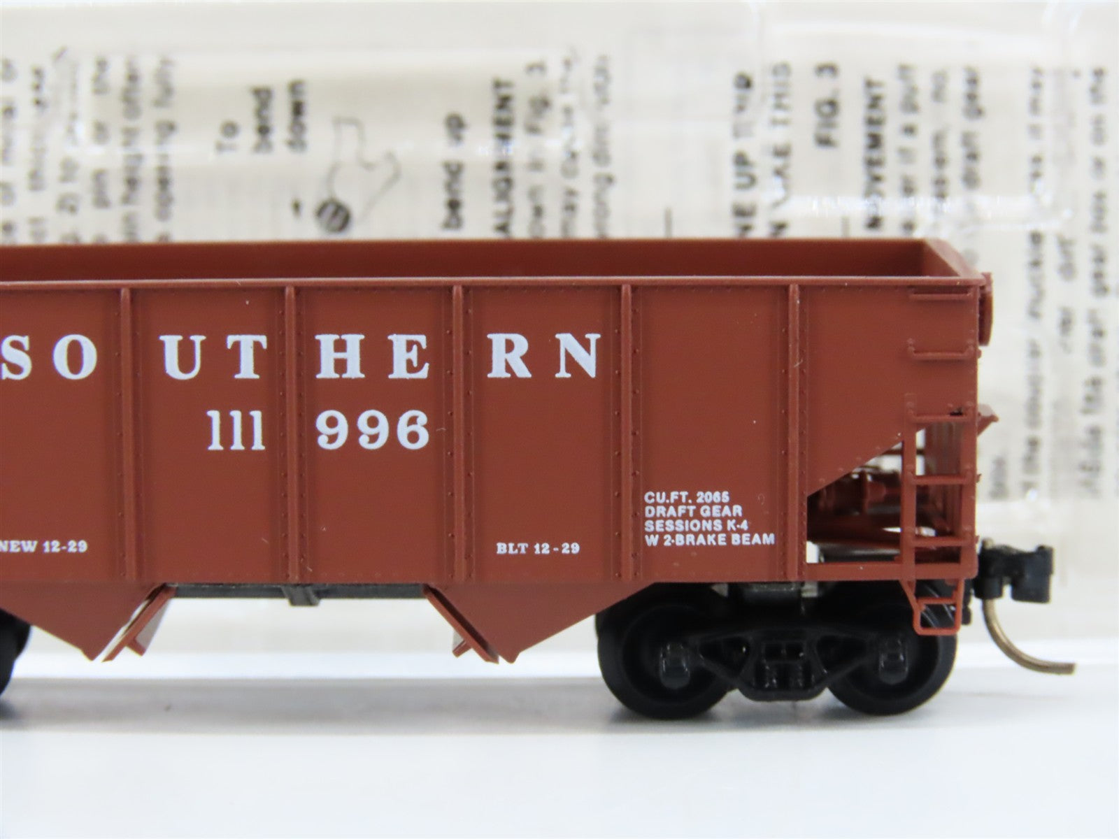 N Scale Micro-Trains 56150 SOU Southern 33' 2-Bay Hopper 111996 RTR