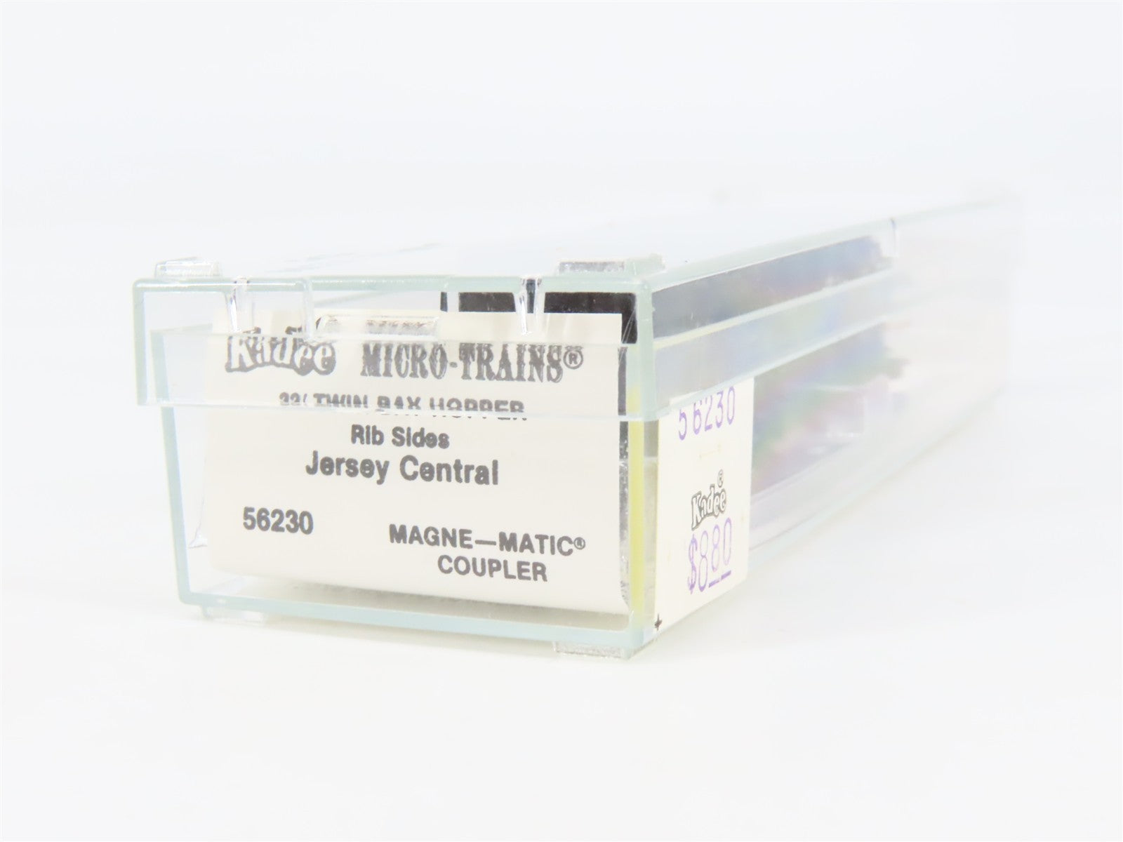 N Scale Kadee Micro-Trains MTL 56230 CNJ Jersey Central 2-Bay Hopper 67450 RTR