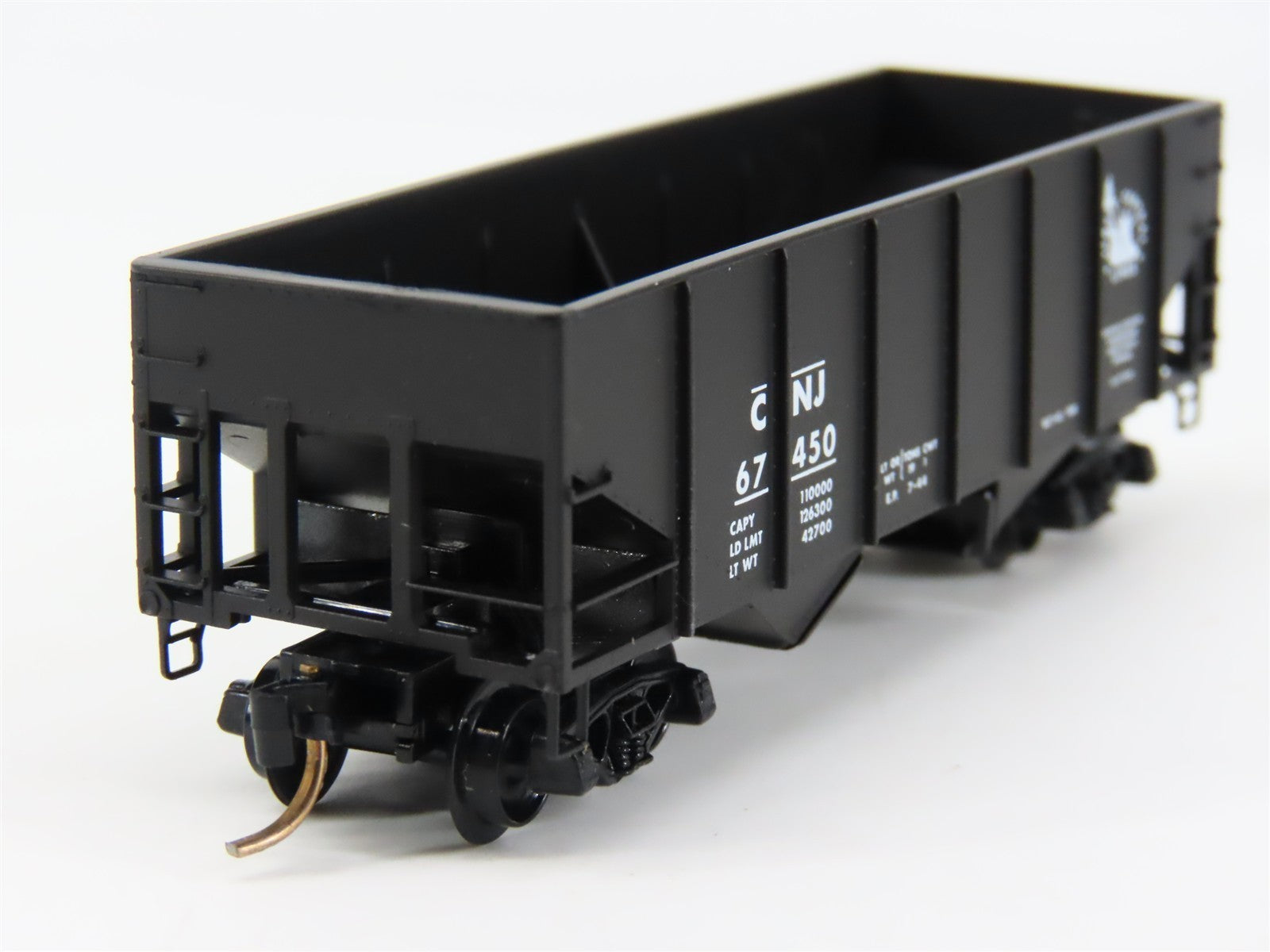 N Scale Micro-Trains 56230 CNJ Jersey Central 33' 2-Bay Hopper 67450 RTR