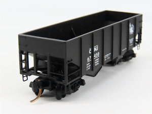N Scale Kadee Micro-Trains MTL 56230 CNJ Jersey Central 2-Bay Hopper 67450 RTR