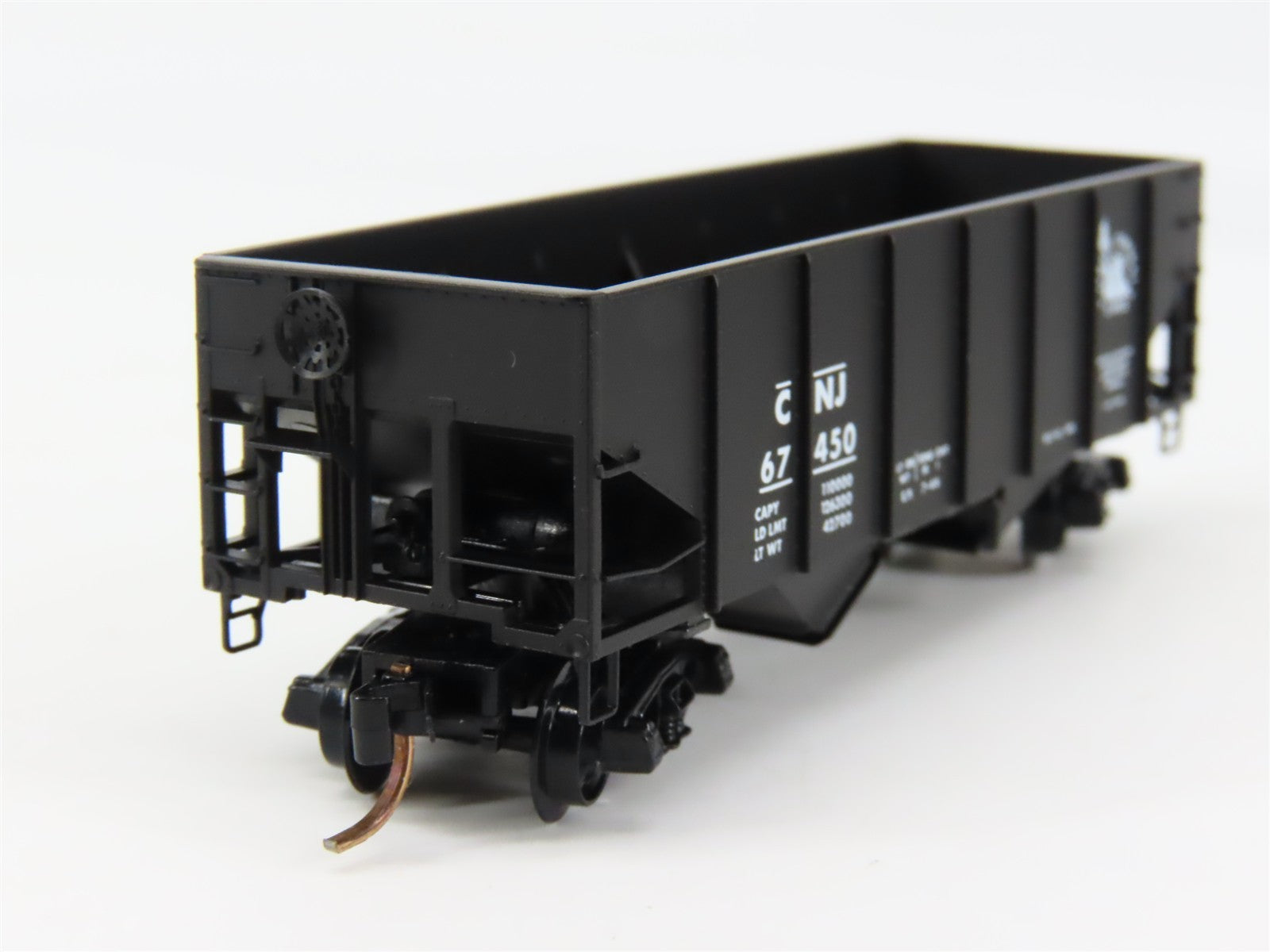 N Scale Kadee Micro-Trains MTL 56230 CNJ Jersey Central 2-Bay Hopper 67450 RTR