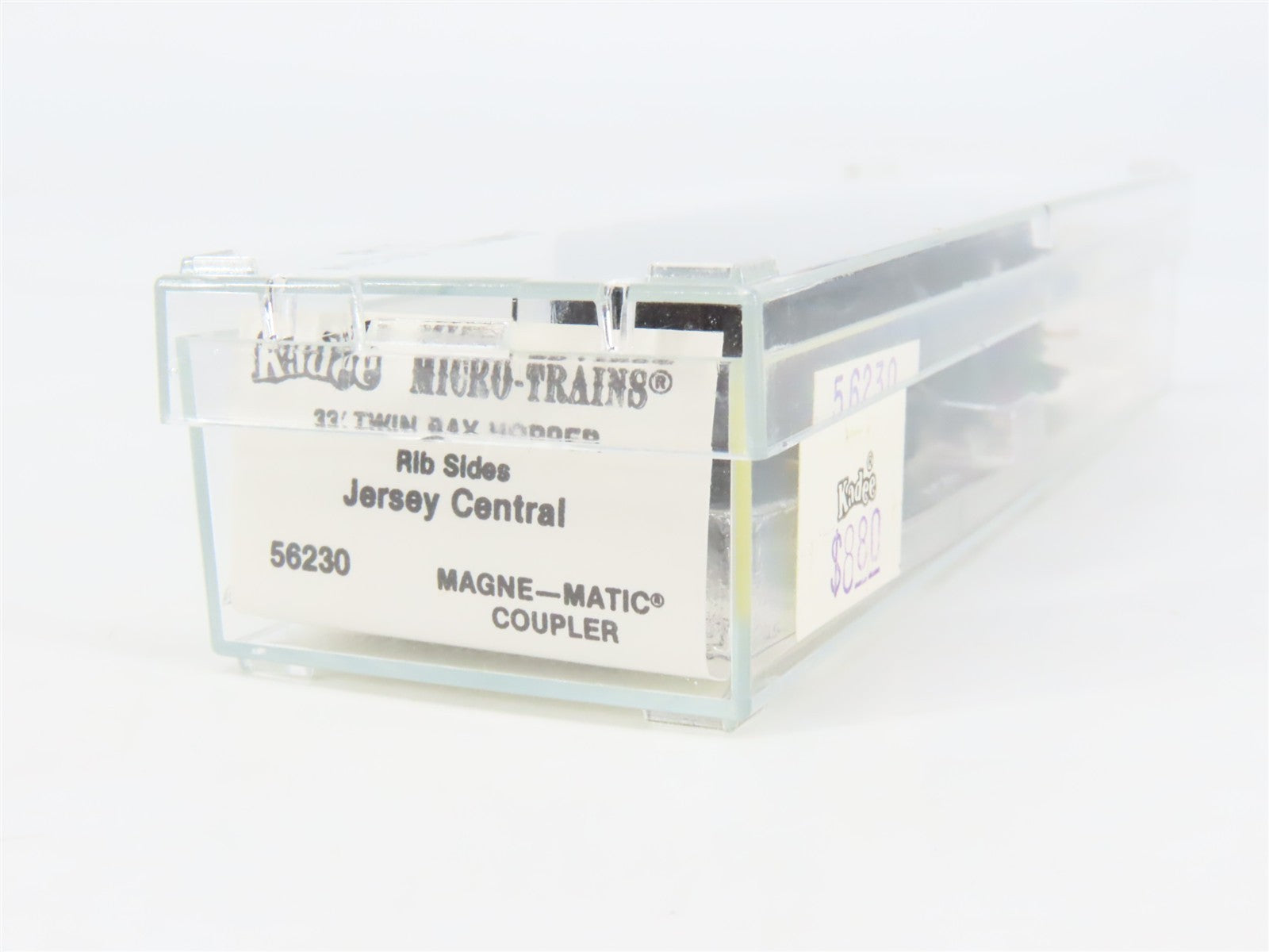 N Scale Kadee Micro-Trains MTL 56230 CNJ Jersey Central 2-Bay Hopper 67450 RTR