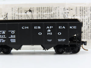 N Scale Kadee Micro-Trains MTL 56220 C&O Chesapeake & Ohio 2-Bay Hopper #61780