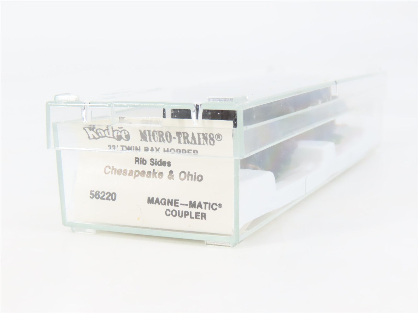 N Kadee Micro-Trains MTL 56220 C&O Chesapeake & Ohio 33' 2-Bay Hopper 61780 RTR