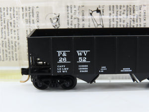 N Kadee Micro-Trains MTL 56210 P&WV Pittsburgh & West Virginia 2-Bay Hopper 2652