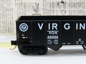 N Scale Kadee Micro-Trains MTL 56200 VGN Virginian 33' 2-Bay Open Hopper #23332