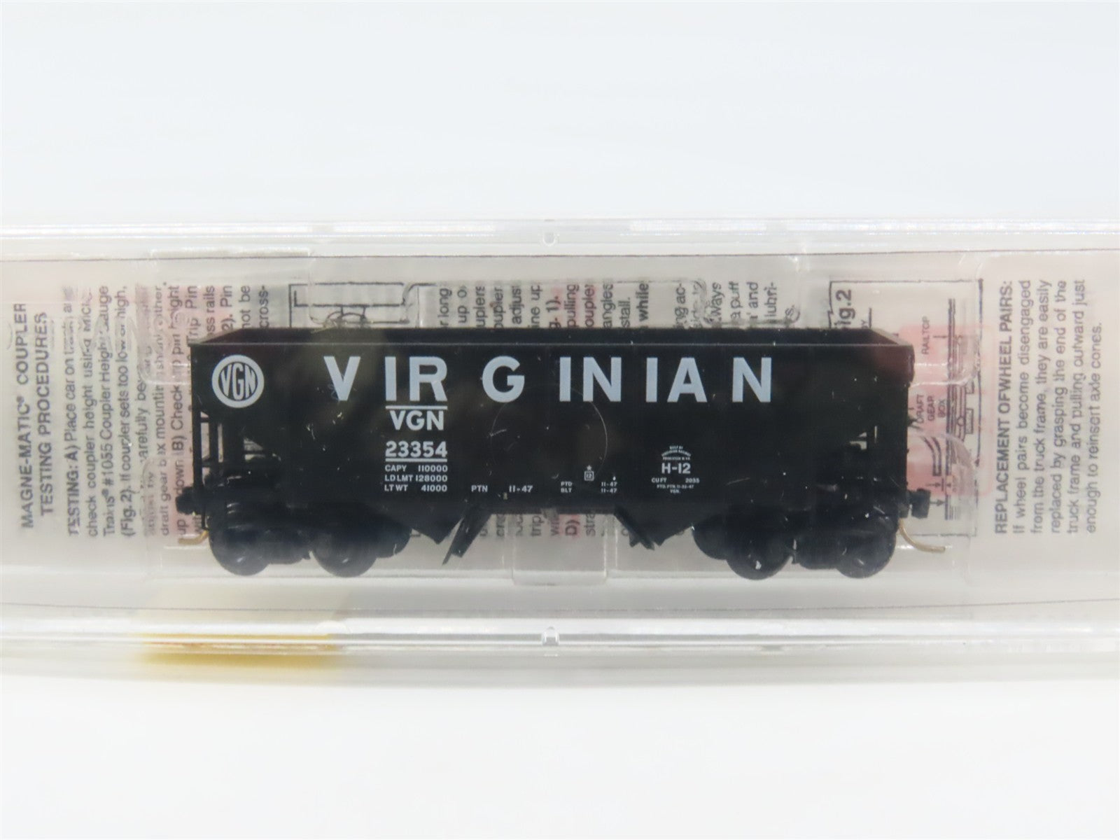 N Scale Micro-Trains MTL 56200 VGN Virginian 33' 2-Bay Open Hopper 23354 RTR