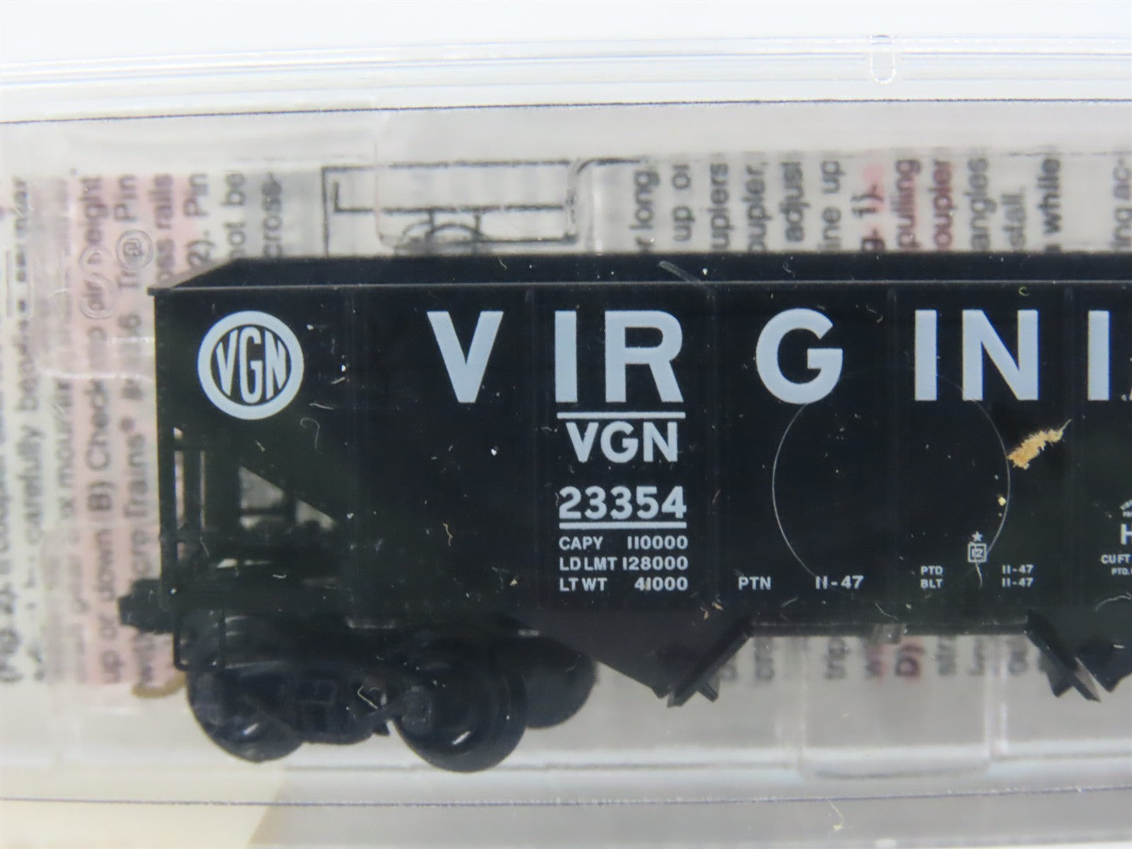N Scale Micro-Trains MTL 56200 VGN Virginian 33' 2-Bay Open Hopper 23354 RTR