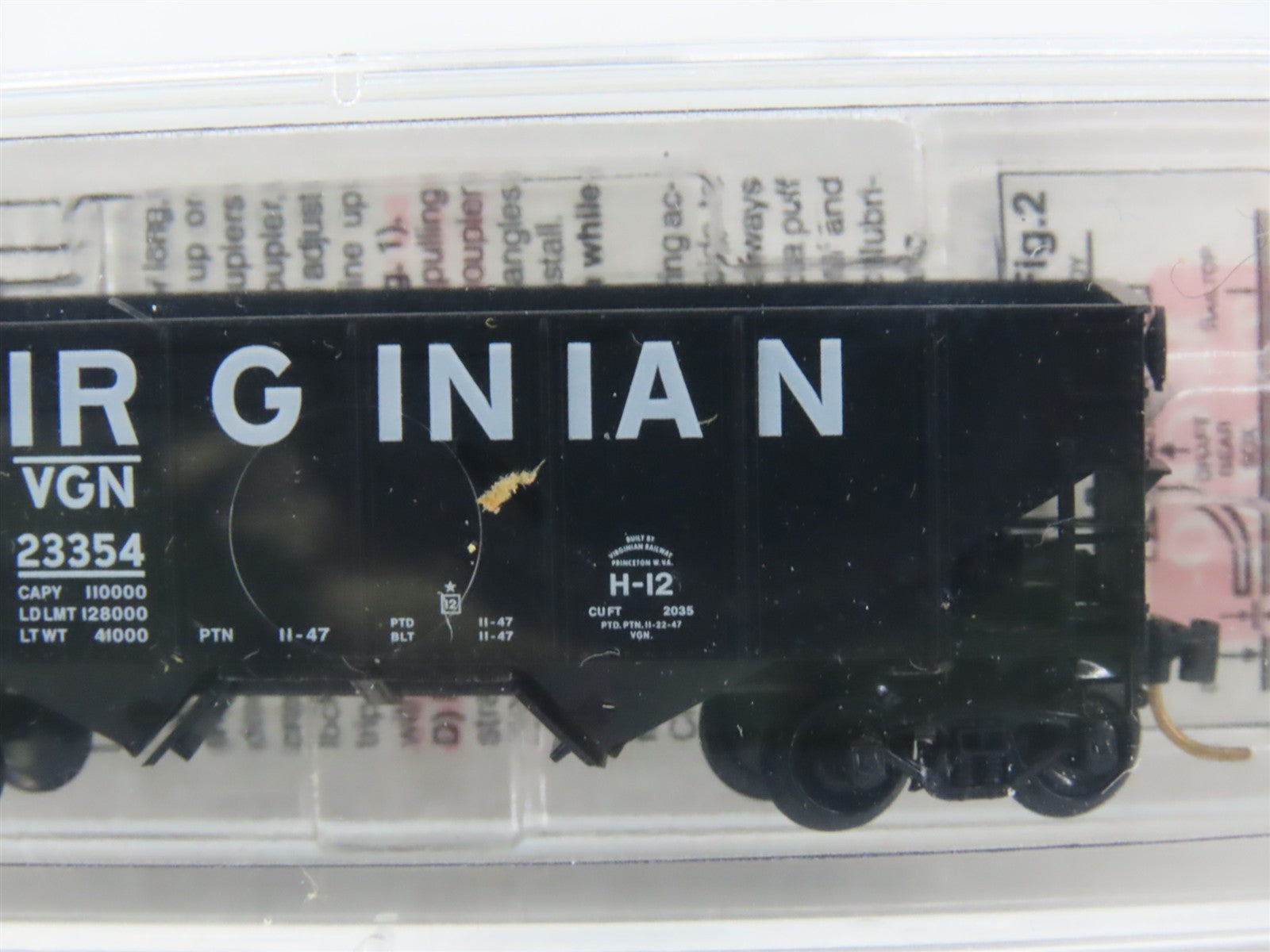 N Scale Micro-Trains MTL 56200 VGN Virginian 33' 2-Bay Open Hopper 23354 RTR