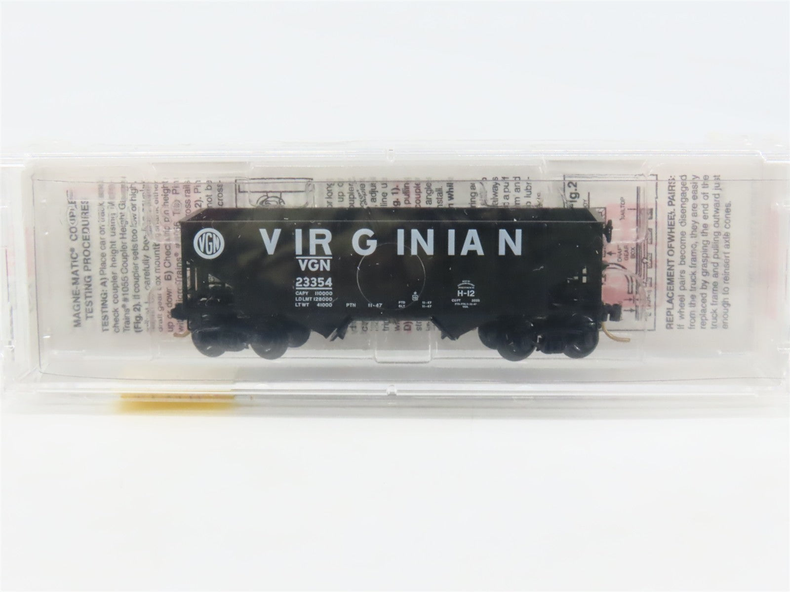 N Scale Micro-Trains MTL 56200 VGN Virginian 33' 2-Bay Open Hopper 23354 RTR
