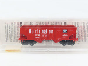 N Scale Micro-Trains MTL 56300 CB&Q Burlington Route 2-Bay Hopper 189312 RTR