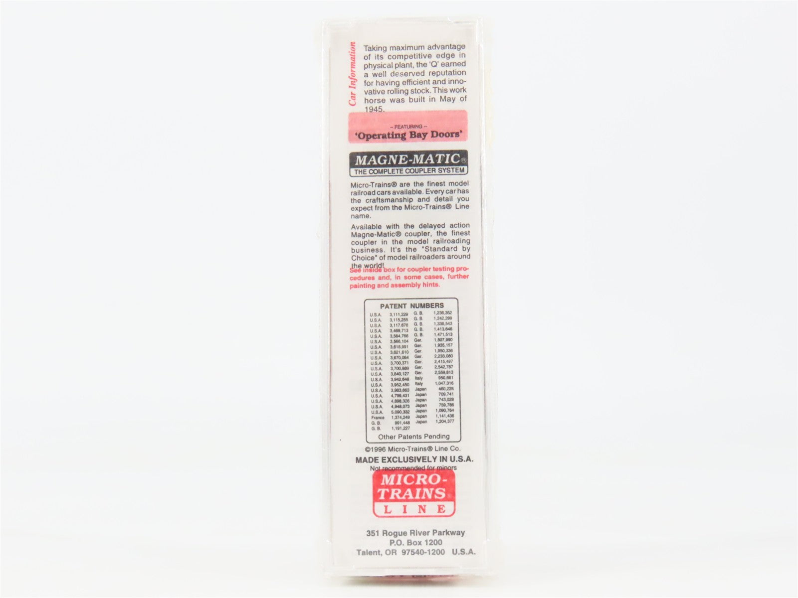 N Scale Micro-Trains MTL 56300 CB&Q Burlington Route 2-Bay Hopper 189312 RTR