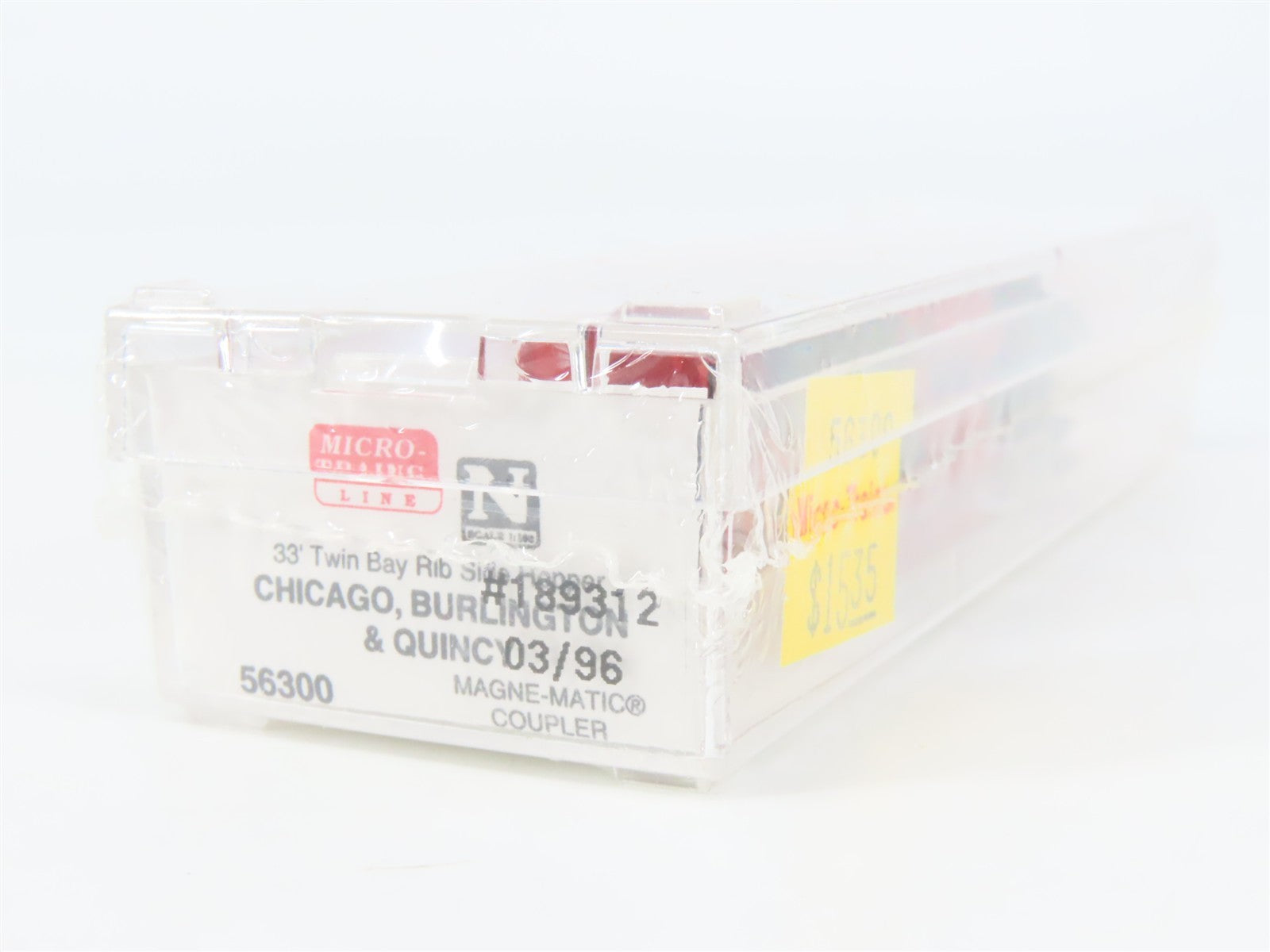 N Scale Micro-Trains MTL 56300 CB&Q Burlington Route 2-Bay Hopper 189312 RTR