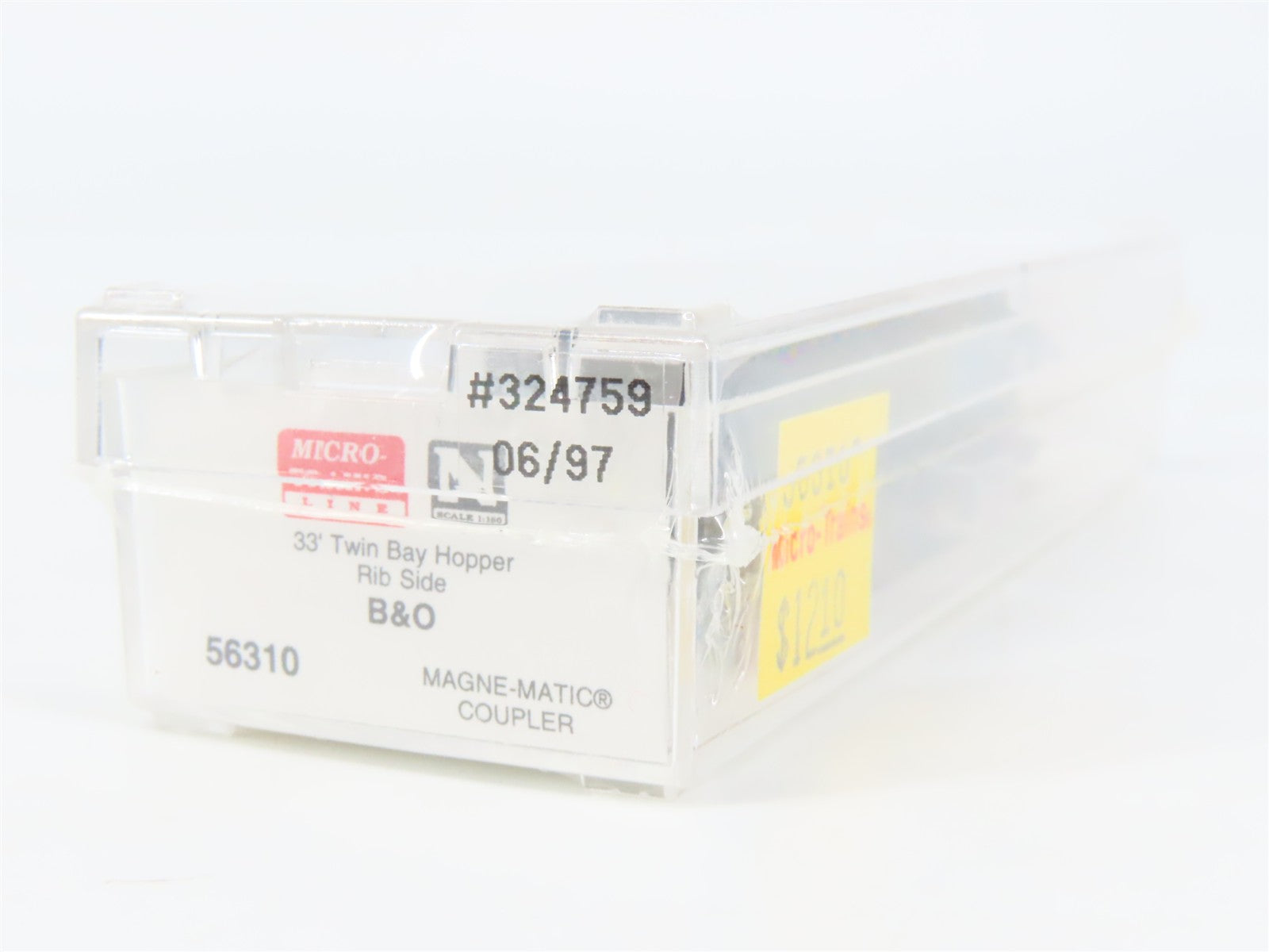 N Scale Micro-Trains 56310 B&O Baltimore & Ohio 33' 2-Bay Hopper 324759 RTR