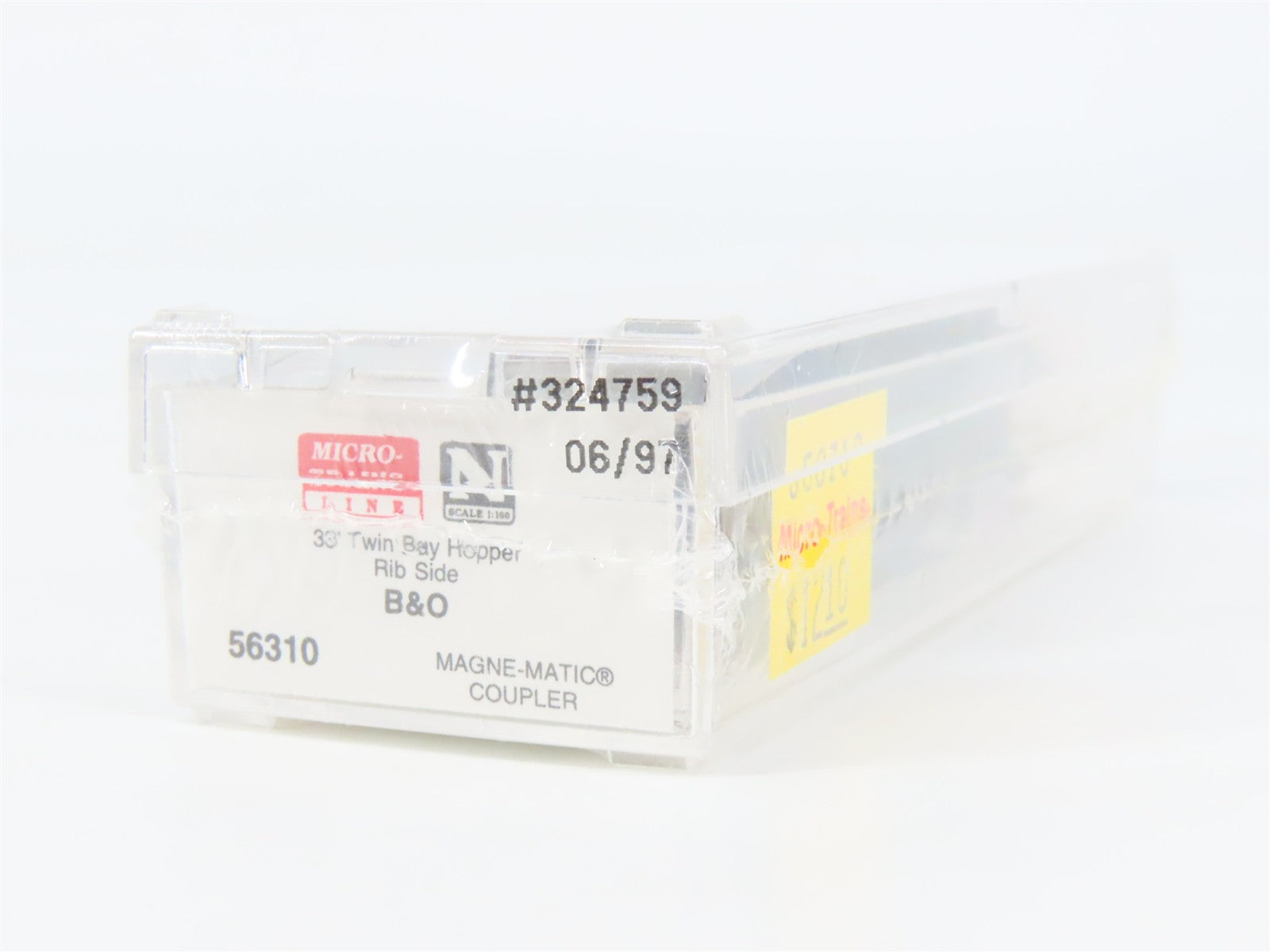 N Scale Micro-Trains 56310 B&O Baltimore & Ohio 33' 2-Bay Hopper 324759 RTR
