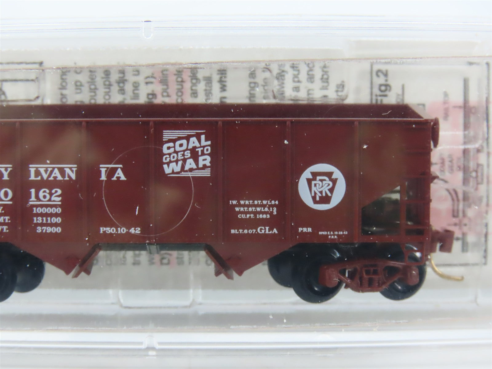 N Scale Micro-Trains 56270 PRR Pennsylvania 33' 2-Bay Hopper 140162 RTR