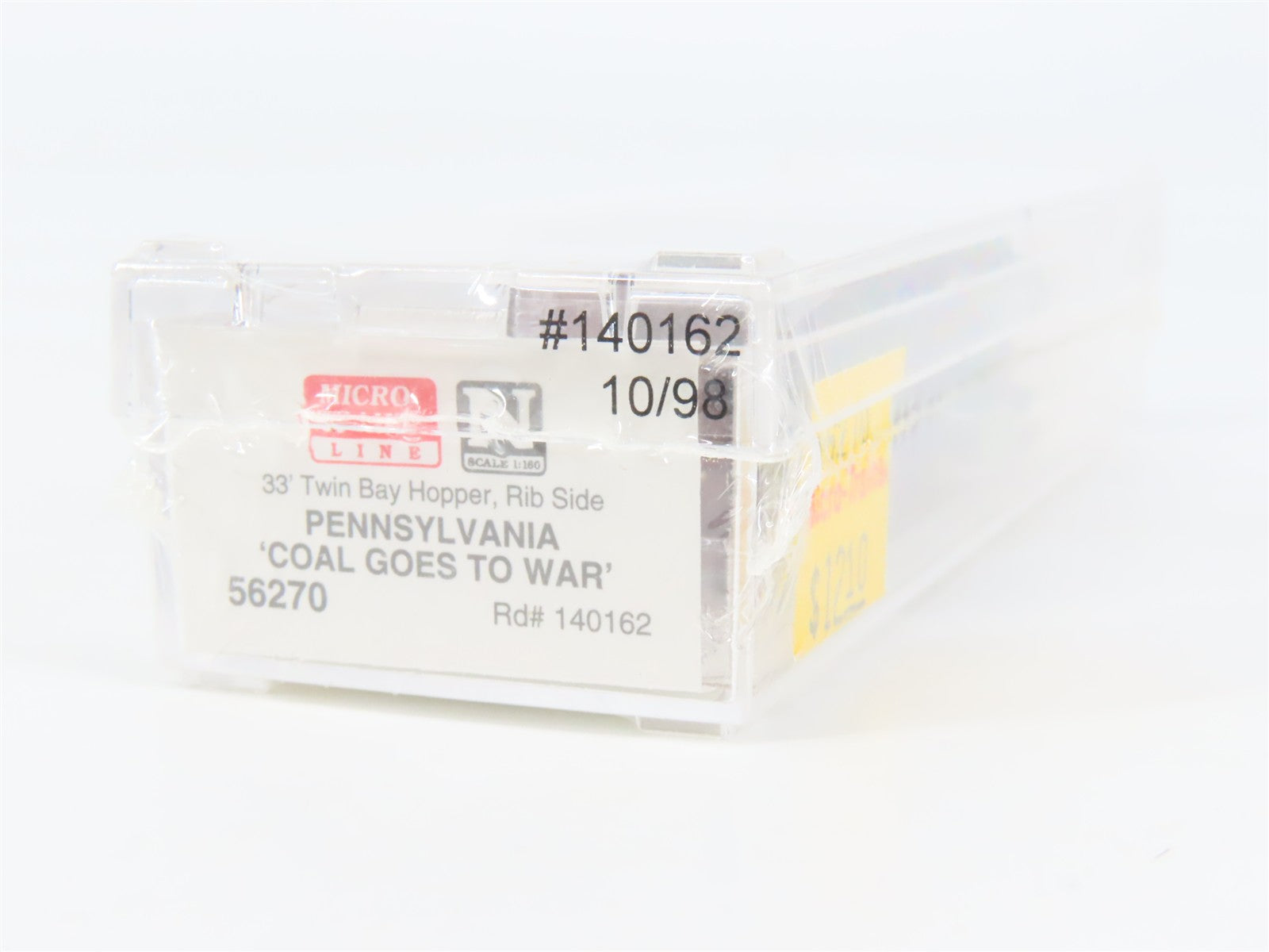 N Scale Micro-Trains 56270 PRR Pennsylvania 33' 2-Bay Hopper 140162 RTR