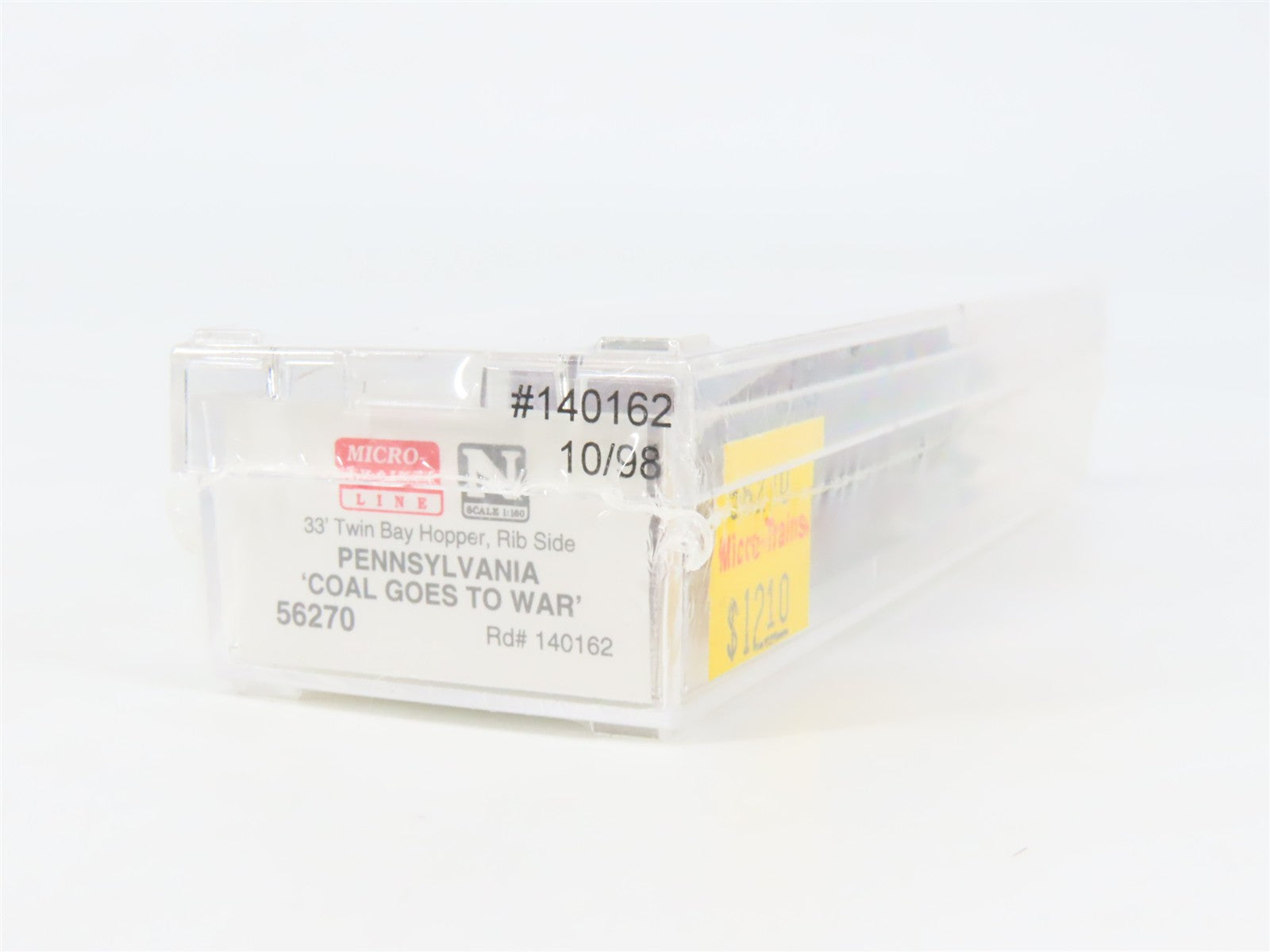 N Scale Micro-Trains 56270 PRR Pennsylvania 33' 2-Bay Hopper 140162 RTR