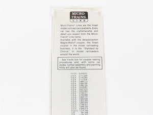 N Scale Micro-Trains 56250 SP Southern Pacific 33' 2-Bay Hopper 13300 RTR