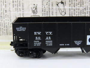 N Kadee Micro-Trains MTL 56240 BWCX Berwind-White Coal Mining 2-Bay Hopper #5025