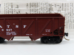 N Scale Micro-Trains 57010 ATSF Santa Fe 33' 2-Bay Hopper 180847 RTR