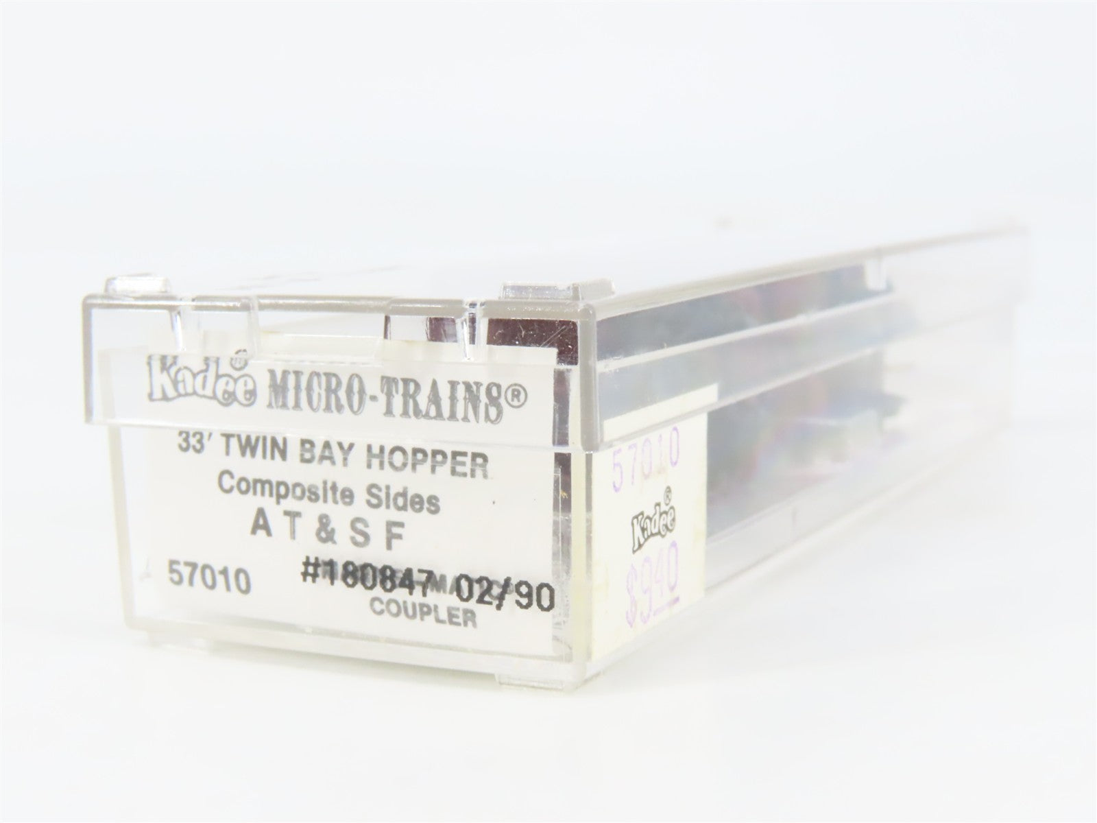 N Scale Micro-Trains 57010 ATSF Santa Fe 33' 2-Bay Hopper 180847 RTR