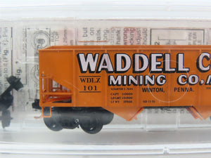 N Scale Micro-Trains MTL 56350 WDLX Waddell Coal Mining Co. 2-Bay Hopper 101 RTR