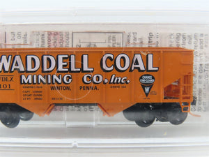 N Scale Micro-Trains MTL 56350 WDLX Waddell Coal Mining Co. 2-Bay Hopper 101 RTR