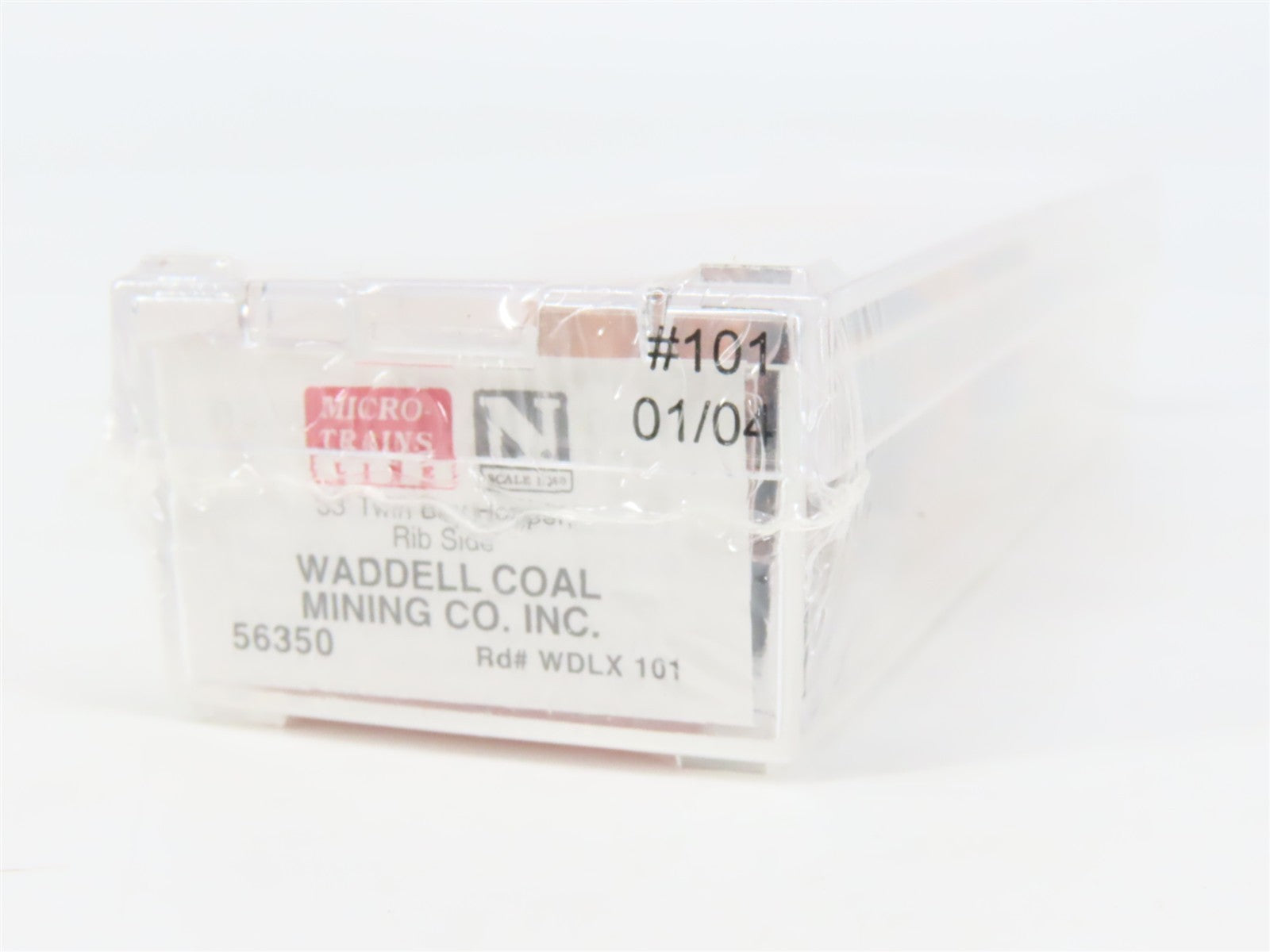 N Scale Micro-Trains MTL 56350 WDLX Waddell Coal Mining Co. 2-Bay Hopper 101 RTR